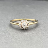 Estate 14K Y Gold 0.26ctw G-H/SI1-I2 Diamond Eng. Ring