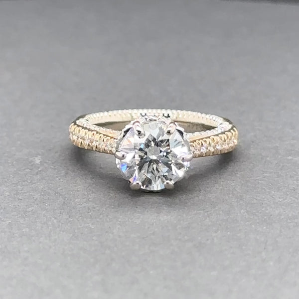 Estate Verragio 14K TT Gold Lab-Created Diamond Eng. Ring