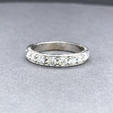 Estate Platinum 0.46ctw G-H/VS1-2 Diamond Anniversary Ring