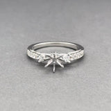 Estate 14K W Gold 0.40ctw H/SI1-I1 Diamond Eng. Ring