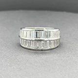 Estate Platinum 7.28ctw H-I/SI1 Diamond Eternity Ring