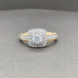 Estate 14K TT Gold 0.72ctw G-I/VS2-SI2 Diamond Engagement Ring