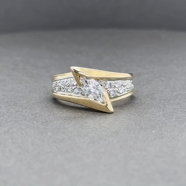 Estate 10-18K Y Gold 0.54cttw F-G/SI1 Diamond Ring