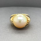 Estate 18K Y Gold South Sea Pearl Ring