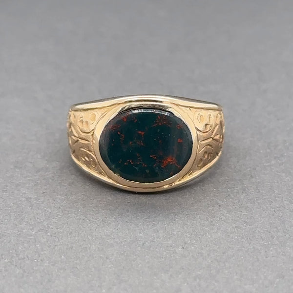 Estate Victorian Larter & Sons 10K R Gold 1.76ct Bloodstone Ring