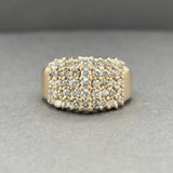 Estate 14K Y Gold 1.24ctw J-K/SI2-I1 Diamond Cocktail Ring