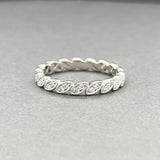 Estate 14K W Gold 0.20ctw H/VS2-SI1 Diamond Ring