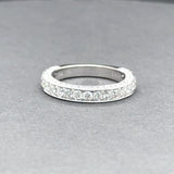 Estate 18K W Gold 0.68ctw G-H/VS1-2 Diamond Anniversary Ring