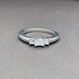 Estate 14K W Gold 0.43cttw H/SI2-I1 Diamond Engagement Ring