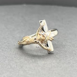 Estate 14K TT Gold Crucifix Ring