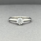 Estate Tiffany & Co. Platinum 0.53ct F/VS1 Diamond Engagement Ring