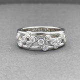 Estate 14K W Gold 0.71ctw H-I/SI2-I2 Diamond Bubble Ring