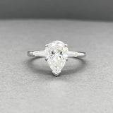Estate 850 Platinum CZ Eng. Ring