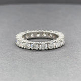 Estate Platinum 1.84ctw G/SI1 Diamond Eternity Wedding Ring