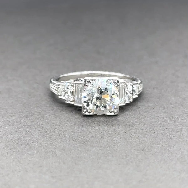 Estate Art Deco Platinum 1.83ctw G-K/VS2-SI2 Diamond Engagement Ring