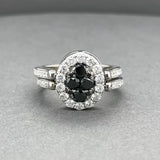 Estate 14K W Gold 2.24ctw Black-G-H/SI1-I1 Diamond Flip Ring