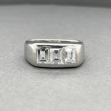 Estate Platinum 2.25ctw I/VS2 Diamond Three Stone Ring