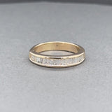 Estate 14K Y Gold 0.33ctw G-H/VS2-SI1 Diamond Wedding Ring