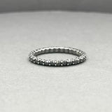 Estate 14K Black Rhodium 0.66ctw Black/SI2 Diamond Eternity Band