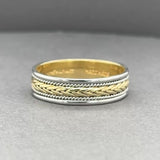Estate Platinum 18K Braided Ring