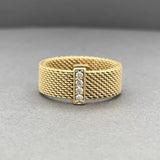 Estate Tiffany & Co. 18K Y Gold 0.07ctw F-G/VS2-SI1 Diamond Somerset Ring