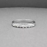 Estate 14K W Gold 0.31ctw Diamond Anniversary Ring