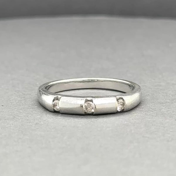 Estate 14K W Gold 0.12ctw Diamond Ring