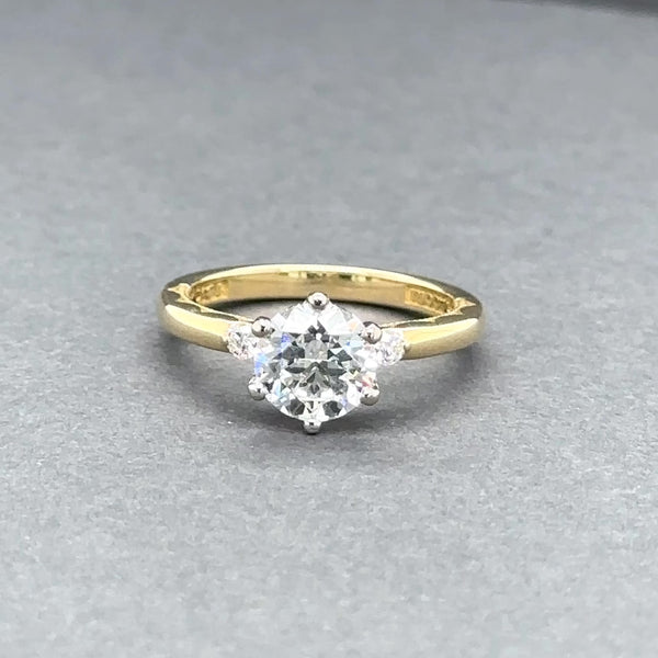 Estate Tacori 18K Y Gold 1.29ctw G-H/VS1-SI1 Diamond Eng Ring GIA