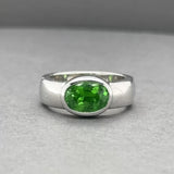 Estate 14K W Gold 1.61ct Garnet Ring