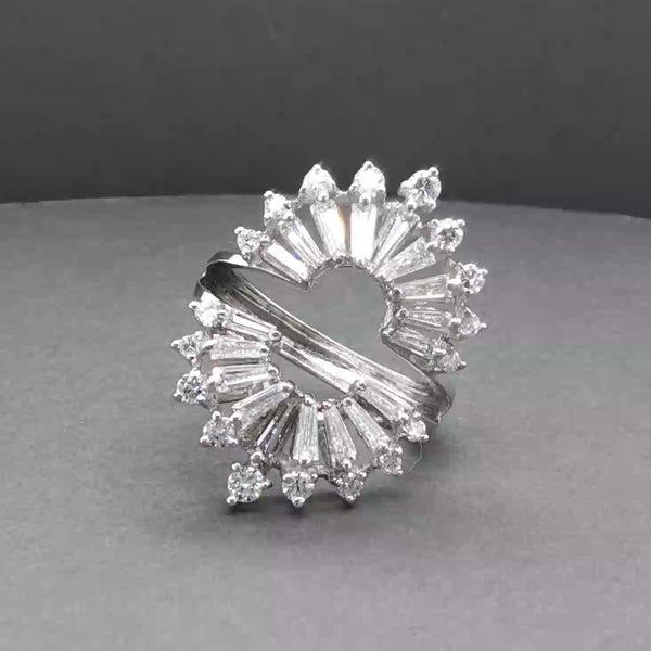 Estate 14K W Gold 1.17ctw Diamond Ring Enhancer