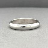 Estate 14K W Gold 3.96mm Polished Ring