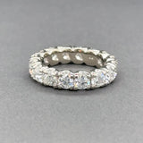 Estate 14K W Gold 3.29ctw G-H/SI1-2 Diamond Eternity Ring