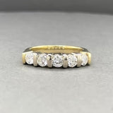 Estate 14K Y Gold 0.60ctw Diamond Anniversary Ring