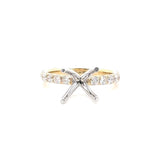 14K Y Gold 0.90ctw G/SI1 4 Prong Diamond Engagement Ring Mounting