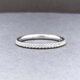 Estate 14K W Gold 0.38ctw H/SI1-2 Diamond Eternity Ring