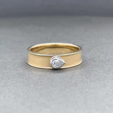 Estate 14K Y Gold  0.15cttw G-H/SI1 Pear Diamond Ring