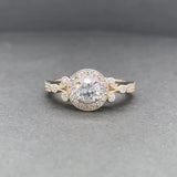 Bague de fiançailles en diamant Estate en or 14 carats Y 0,86 cttw HJ/VS1-SI1