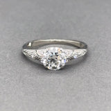 Estate Tiffany &Co Art Deco Platinum 1.01ctw H-I/VS2-SI1 Diamond Eng. Ring