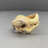 Estate 14K Y Gold Snake Ring