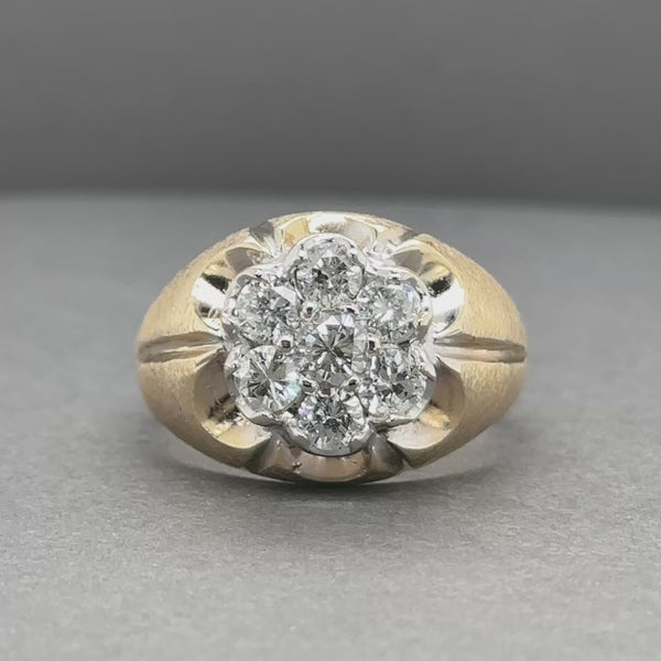 Estate 14K Y Gold 1.58ctw I-J/SI2-I1 Diamond Ring