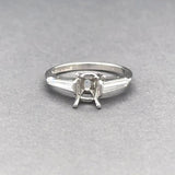 Estate Platinum 0.27ctw G-H/VS1-2 Diamond Eng. Ring Semi-Mount