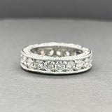 Estate 14K W Gold 1.70ctw Diamond Eternity Ring
