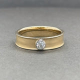 Estate 14K Y Gold 0.11ct G/SI1 Diamond Ring