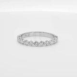 14K W Gold 0.50ctw G/SI1 Diamond Dot Wedding Band