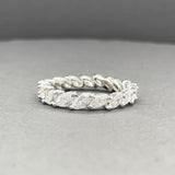 Estate Platinum 3.60ctw Diamond Eternity Ring
