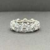 Estate Platinum 6.74ctw H-I/SI1-2 Diamond Eternity Ring