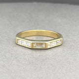 Estate 18K Y Gold 1.02ctw F-G/VS2 Diamond Ring