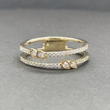 Estate 14K Y Gold 0.30cttw H/SI1 Double Diamond Ring