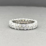 Estate 18K W Gold 1.35ctw Diamond Eternity Ring