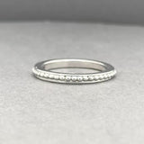 Estate Hidalgo 18K W Gold Beaded Ring